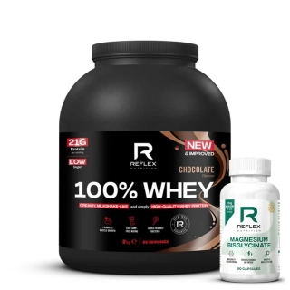 Reflex Nutrition Instant Whey PRO 2,2kg čokoláda + Magnesium 90 kapslí ZDARMA